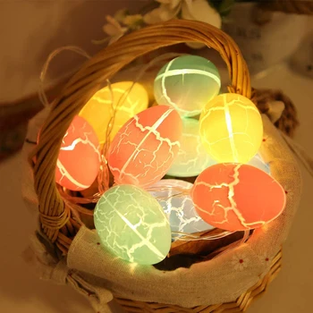 10 LED puošybą Namų Kiaušinių Triušis Led Styginių Šviesos Easter Bunny Pasakų String Žibintai Vestuves Ornamentu Garliava