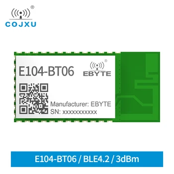10vnt E104-BT06 BLE4.2 2400-2483.5 MHz 3dBm 80m Diapazone Svyruoja 3.3 V UART GPIO WS Modulis