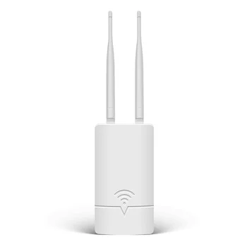 2.4 G Bevielio WiFi AP Router 300Mbps su 2X5DBi Antenos Paramos PoE ir nuolatinės SROVĖS Maitinimo, Lauko Stebėti JAV Plug