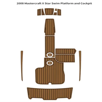 2008 Mastercraft X Star Plaukti Platforma Kabinos Padas Valtis EVA Putų Tiko Denio Grindų