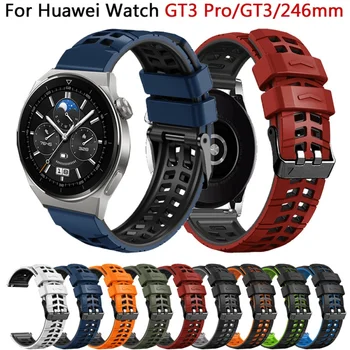 22 mm Apyrankės Diržu, Huawei Žiūrėti GT 3 GT3 4 SE 46mm Silikono Watchband GT 2 GT2 Pro 46mm Smartwatch Band Apyrankė