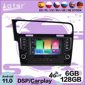 6+128G Carplay Android 11 Volkswagen Golf 7 2013-2018 M., Automobilių Multimedia, GPS Video Grotuvas Radijo Imtuvas Garso Stereo Galvos Vienetas
