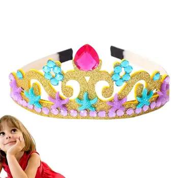 Crown Kaspinai Princesės Mergina Merginos Kalnų Krištolas Princess Tiara Vieno Dydžio Suknelė Prekių Helovinas Teatras