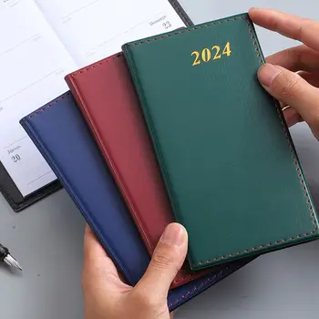 Dienos Planą, Tvarkaraštį Knygos 2024 A6 Kalendorius Knyga, Sąsiuvinis, Biuro Reikmenys Planuotojas Priminimas Dienoraštis Planuotojas