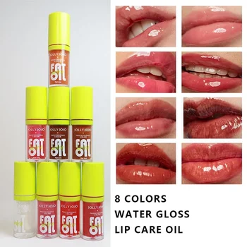 Drėkinantis Plumping Lūpų Glazūra Ilgalaikiai Lūpų Dažai Lip Tint Kristalų Želė Lūpų Aliejus Maitina Raukšlių Lūpų Priežiūros Kosmetika, Kosmetika