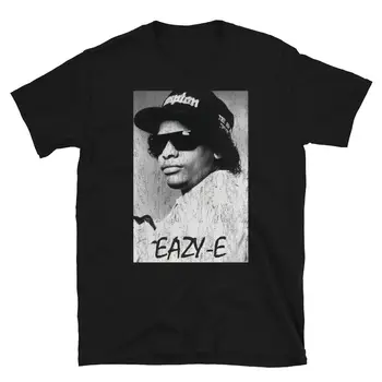 Eazy E, T-shirt Straight Outta Compton NWA Trumpas Rankovėmis Unisex Marškinėliai