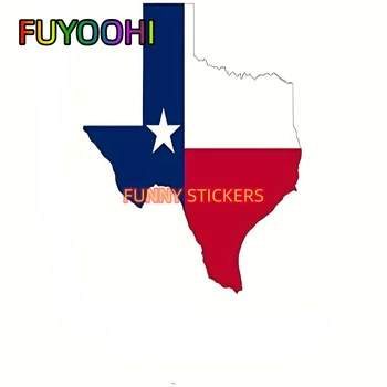 FUYOOHI Texas Vėliavos Lipdukas, Automobilių Lipdukas Buferio Lipdukas Lone Star Narė Sunkvežimių Langą
