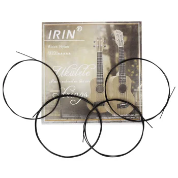 IRIN U101 Ukulėle Stygos Juoda Nailono, 4 Styginių Havajų Gitaros Stygos Styginis Instrumentas, Havajų Gitara, Dalys ir Priedai
