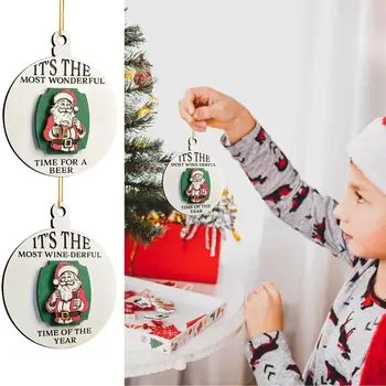 Kalėdų Senelis Kalėdų Papuošalų, Medinių Kalėdų Eglutės Ornamentu Vintage Kalėdų Eglutė Pakabučiai Šalies Apdaila Sienos Namuose