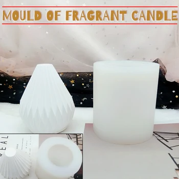Kriaušės Formos Žvakė Silikono Formos Dryžuotas Kūgio 