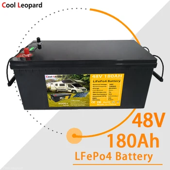 Ličio Geležies Fosfato Baterija 48V 180Ah LiFePO4 Built-In BMS/ Tinka RV Ir veikiant Budėjimo režimu, Energijos, Saulės Energijos Generavimo Sistemą