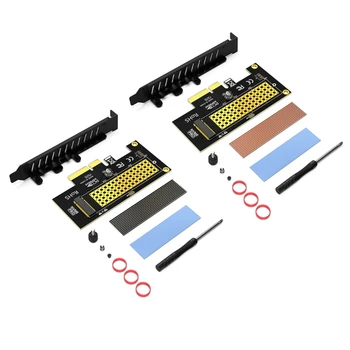M2 Nvme į PCIE Adapter Card Pci-e m2 Konverteris Stove-NVMe SSD Adapteris M2 PCIe4.0 X4 Plėtimosi Kortelės Palaikymas 2230-2280