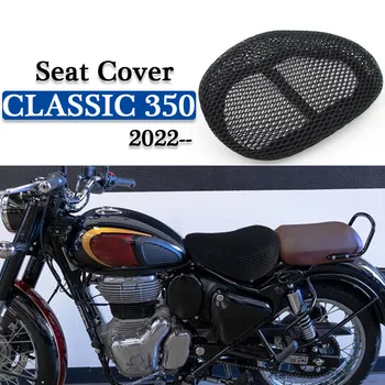 Motociklo Sėdynės Padengti ROYALENFIELD KLASIKINIS 350 Priedai Izoliuoti Kvėpuojantis 3D Mesh Sėdynės Padengti Classic 350 2022-