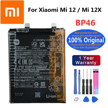 Nauji 100% Originalus 4500mAh BP46 Baterija Xiaomi Mi 12 / Mi 12X Išmaniųjų Telefonų Pakeitimo Baterijas Bateria Su Įrankių Rinkiniai