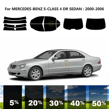 Pjaustytuose nanoceramics automobilių UV Lango Atspalvis, Rinkinys, Automobilių Langų Plėvelės MERCEDES-BENZ S-CLASS w220 cdi/V220 4 DR SEDANAS 2000-2006 m.
