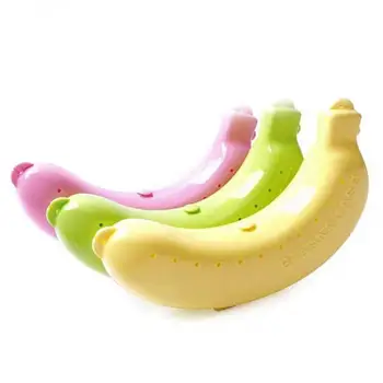 Plastikiniai Bananų Raštas Konteinerių lango Turėtojas Atveju Maisto Pietūs Vaisių Saugojimo Dėžutė OutdoorTravel Mielas Bananų Atveju, Anti-išspausti