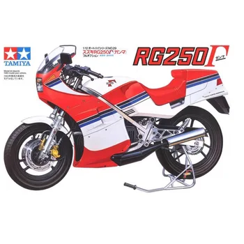 Tamiya 14029 1/12 Masto RG250 F Visas Galimybes Lenktynių Motociklų Sporto Motociklą Hobis Žaislas Plastikiniai Modelis Pastato Surinkimo Rinkinys